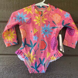 Rash Guard Baby Swimsuit, 3-6 mo